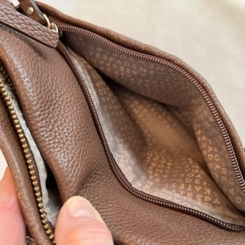 KATE SPADE | New York Leila North South Pebbled Leather Crossbody Bag - Picture 8 of 15